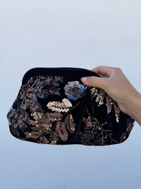 Bolso bordado negro