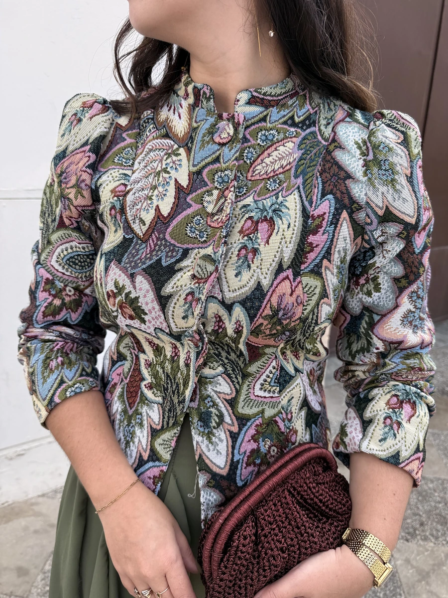 Chaqueta tapiz · Verde